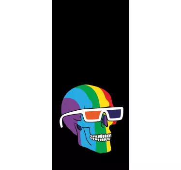 stickers samsung crâne couleur lgbt - TenStickers