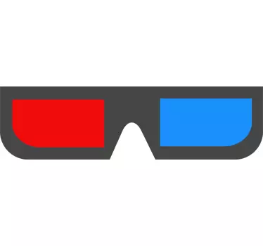 Sticker mac apple lunettes 3D - TenStickers