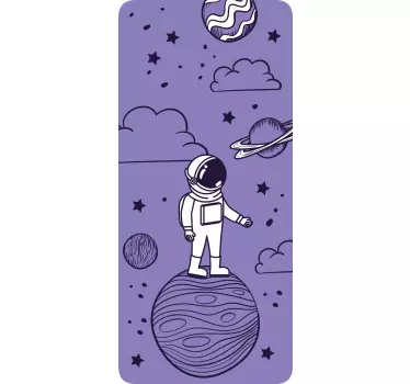 Sticker samsung astronaute dans l'espace - TenStickers