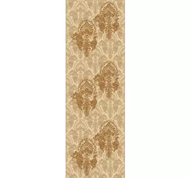 Sticker porte motif rétro chic - TenStickers