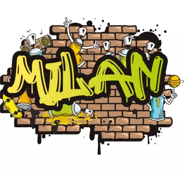 Sticker Mural Personnalisé bombes de peinture - TenStickers