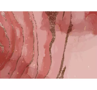 Sticker Deco Meuble Aquarelle rose chatoyante - TenStickers
