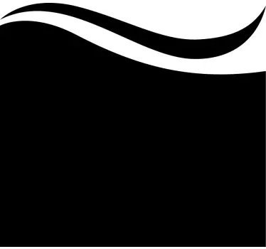 Sticker paroi de douche salle de bain vague abstrait - TenStickers