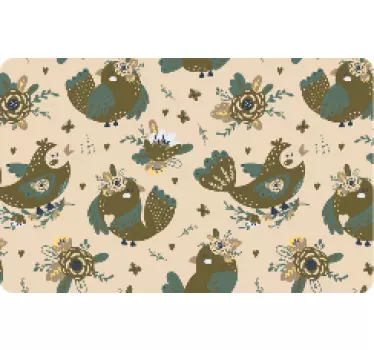 Sticker carte bancaire motif d'oiseau charmant - TenStickers