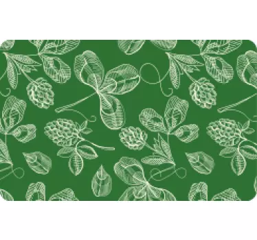 Sticker carte bancaire brindille de magnolia vert - TenStickers