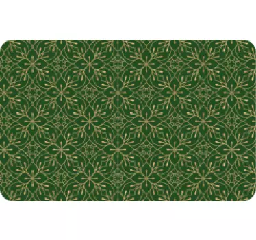 Sticker carte bancaire vert et or élégant - TenStickers