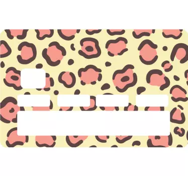 Sticker carte bancaire imprimé léopard - TenStickers
