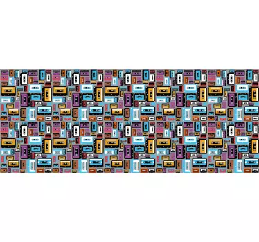 Adhésif meuble modèle de cassette rétro - TenStickers
