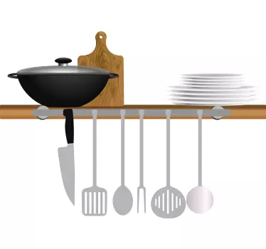 Sticker cuisine outils de cuisine réalistes - TenStickers