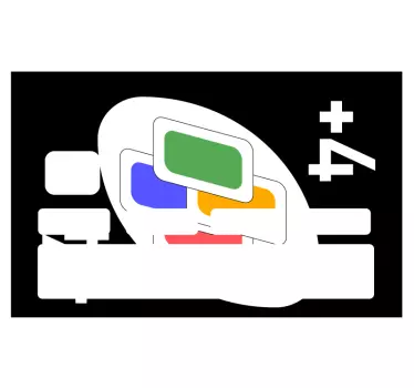 Sticker Carte Bancaire Dessins de cartes de couleur uno - TenStickers