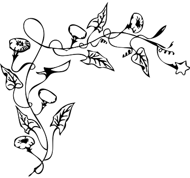 Sticker floral angle - TenStickers