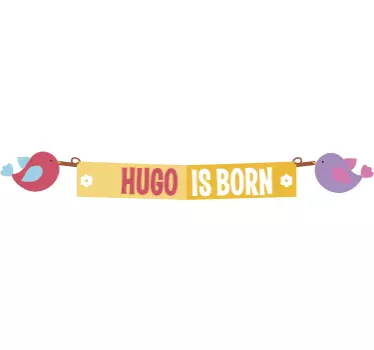 Sticker chambre bébé personnalisable affiche fenêtre - TenStickers