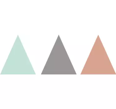 Sticker triangles tricolores - TenStickers