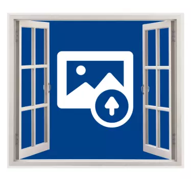 Sticker trompe l'oeil fenêtre - TenStickers