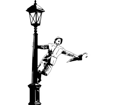 Sticker dancing in the rain - TenStickers