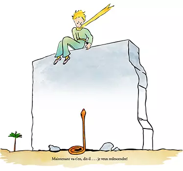 Sticker petit prince mur - TenStickers