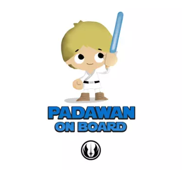 Autocollant bébé à bord padawan - TenStickers