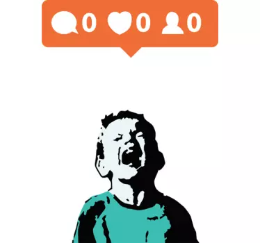 Sticker ordinateur portable enfant Banksy - TenStickers