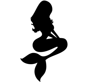 Sticker silhouette sirène - TenStickers