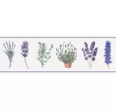 Frise murale adhésive motifs provençaux - TenStickers