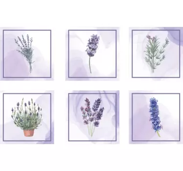 Sticker cuisine - Carrelage adhésif motifs provençaux - TenStickers