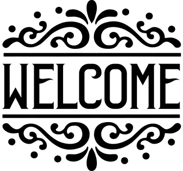Sticker vintage welcome style ancien - TenStickers