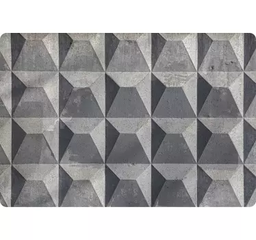 Autocollant ordinateur béton brut texture effet 3D - TenStickers
