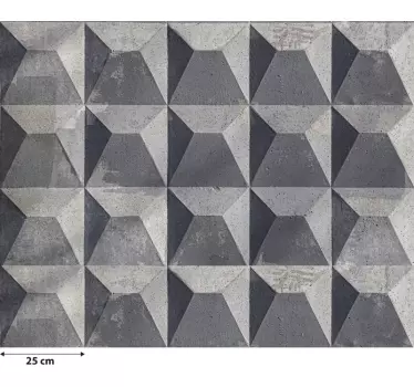 Sticker Meuble béton brut texture effet 3D - TenStickers