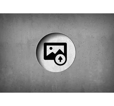 Autocollant PC mur de béton image personnalisable - TenStickers