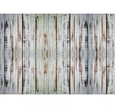 Adhésif meuble vintage planches effet bois vieilli - TenStickers