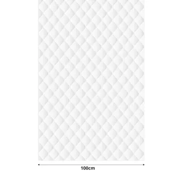 Adhésif meuble vintage modèle blanc matelassé - TenStickers