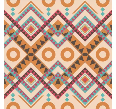 Autocollant Meuble motif diamants multicolores - TenStickers