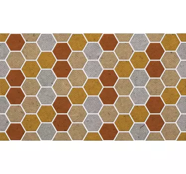 Autocollant Ordinateur motif nid d'abeilles diverses couleurs - TenStickers