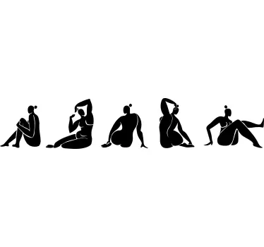 Frise autocollante modèles de femmes - TenStickers