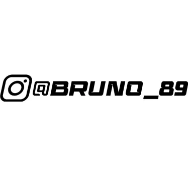 Sticker voiture personnalisé logo racing instagram - TenStickers