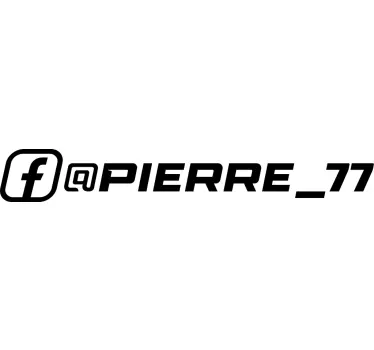 Sticker voiture personnalisé racing facebook - TenStickers