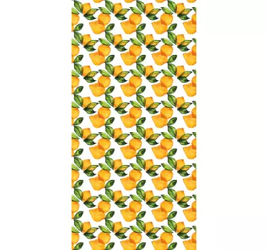 Sticker pour frigo citrons style méditerranéen - TenStickers