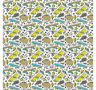 Sticker pour meuble motif urbain skate - TenStickers