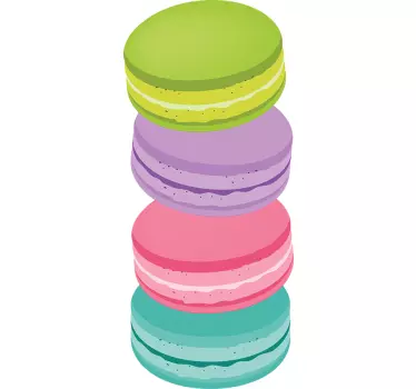 Sticker décoratif macarons - TenStickers