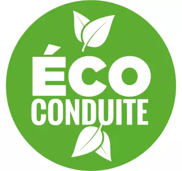 Sticker voiture éco conduite - TenStickers
