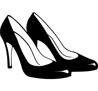 Sticker chaussures talons femme - TenStickers