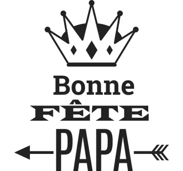 Sticker vitrine bonne fête papa - TenStickers