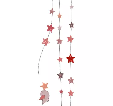 Stickers pour bébés oiseaux et étoile - TenStickers
