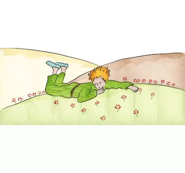 Sticker chambre bébé scène Petit Prince - TenStickers