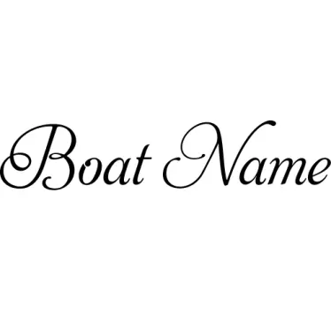 Sticker nom de bateau style élégant - TenStickers