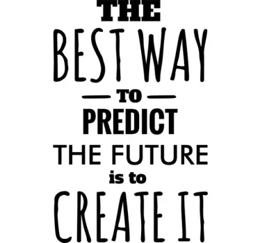 Sticker motivation predict futur - TenStickers