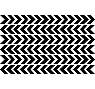 Sticker vitre motif flèches pour bureau - TenStickers
