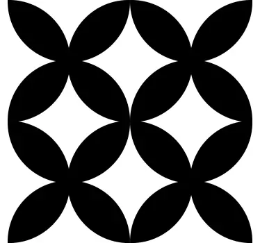 Sticker pour porte motif géométrique translucide - TenStickers