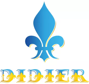 Sticker prénom de chevalier avec un symbole - TenStickers