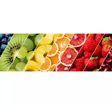 Autocollant crédence avec des motifs de fruits - TenStickers